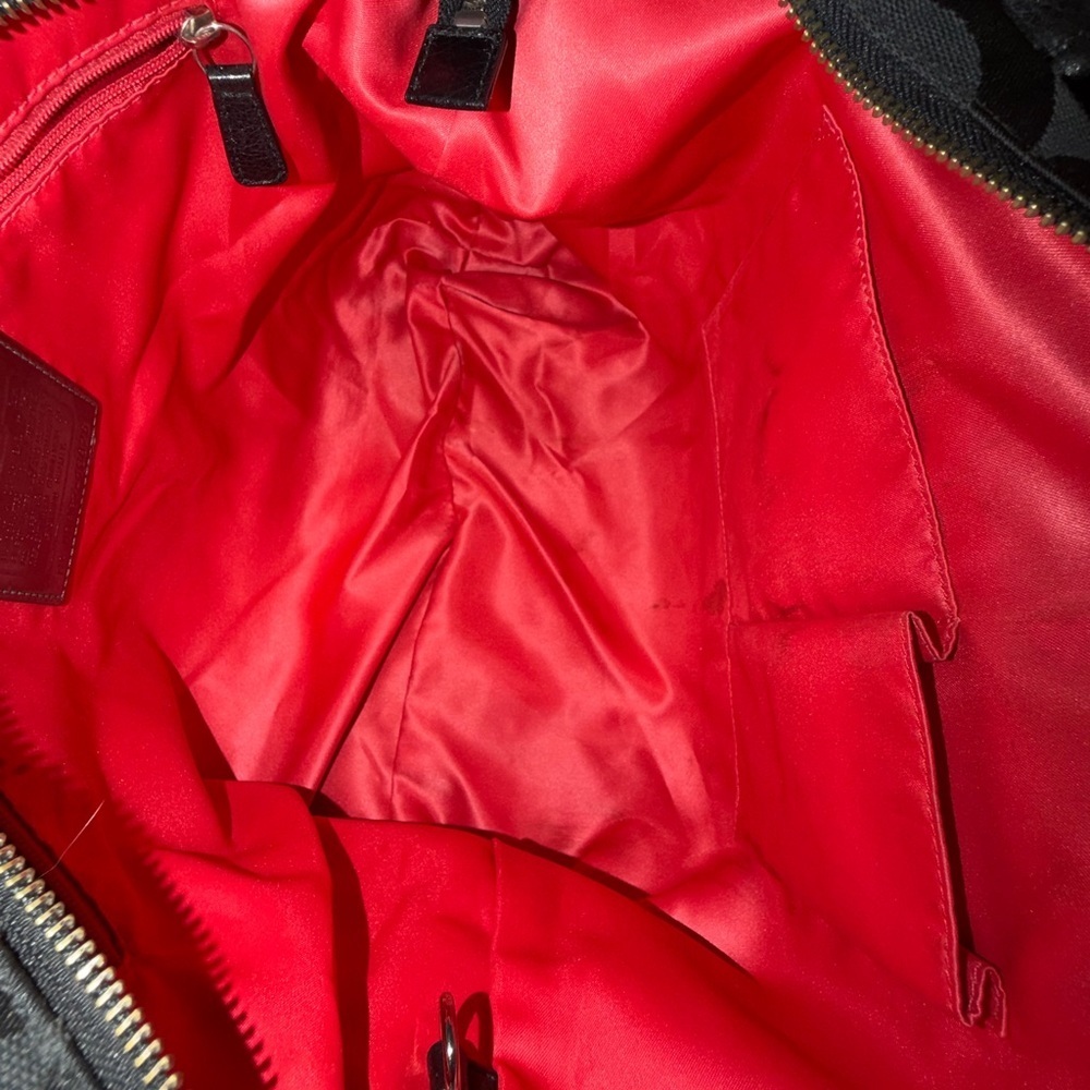 Coach Black Signature Tote Bag - Picture 9 of 11